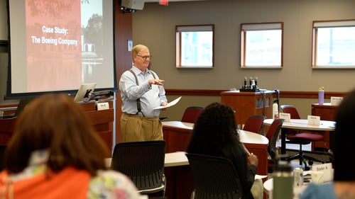 Instructor David Shore teaching a P&ED program